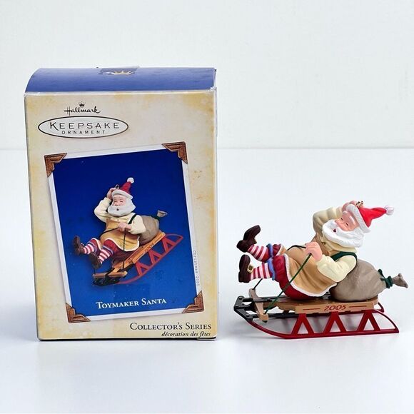 2005 Toymaker Santa Hallmark Keepsake Ornament 6th in Series MIB - Picture 1 of 10
